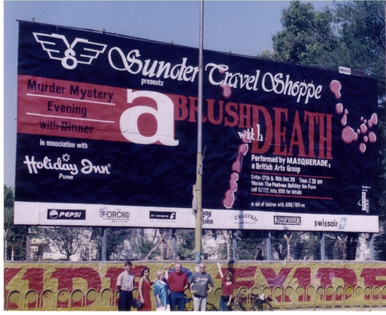 Members of the Masquerade cast on tour in India